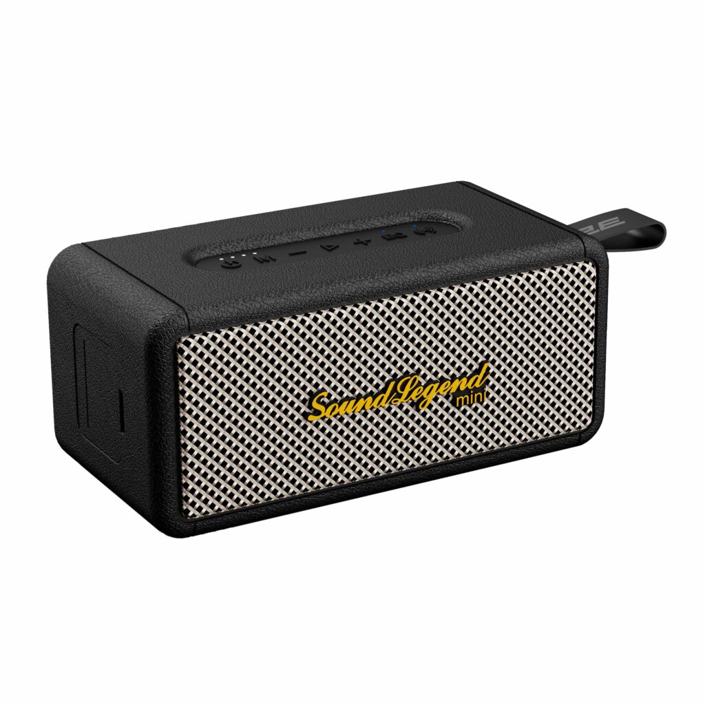 Портативная акустическая система 2E SoundLegend Mini 40Вт, BT 5.3, TWS, FLAC, MP3, WAV, EQ, Power Bank, IPX6, Чёрный