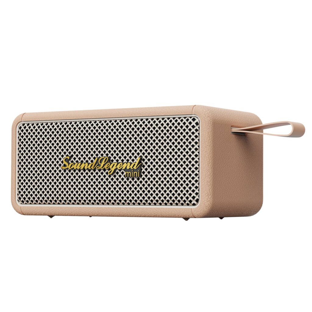 Портативная акустическая система 2E SoundLegend Mini 40Вт, BT 5.3, TWS, FLAC, MP3, WAV, EQ, Power Bank, IPX6, Коричневый