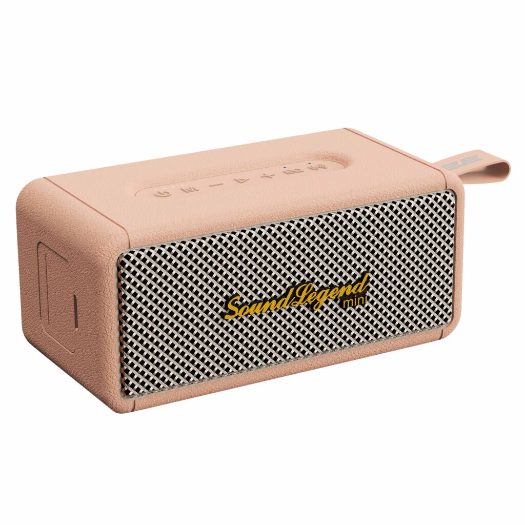Портативная акустическая система 2E SoundLegend Mini 40Вт, BT 5.3, TWS, FLAC, MP3, WAV, EQ, Power Bank, IPX6, Коричневый