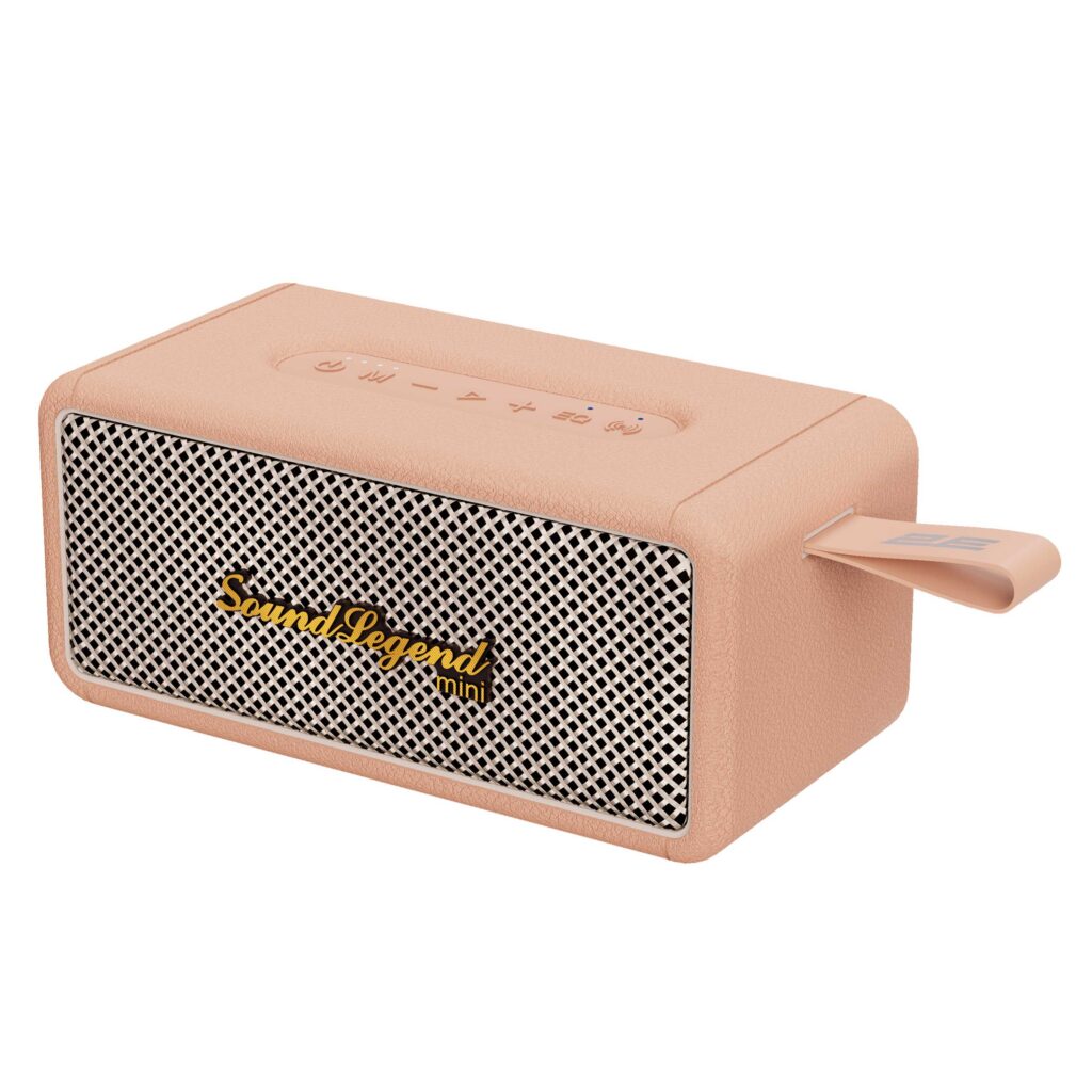 Портативная акустическая система 2E SoundLegend Mini 40Вт, BT 5.3, TWS, FLAC, MP3, WAV, EQ, Power Bank, IPX6, Коричневый