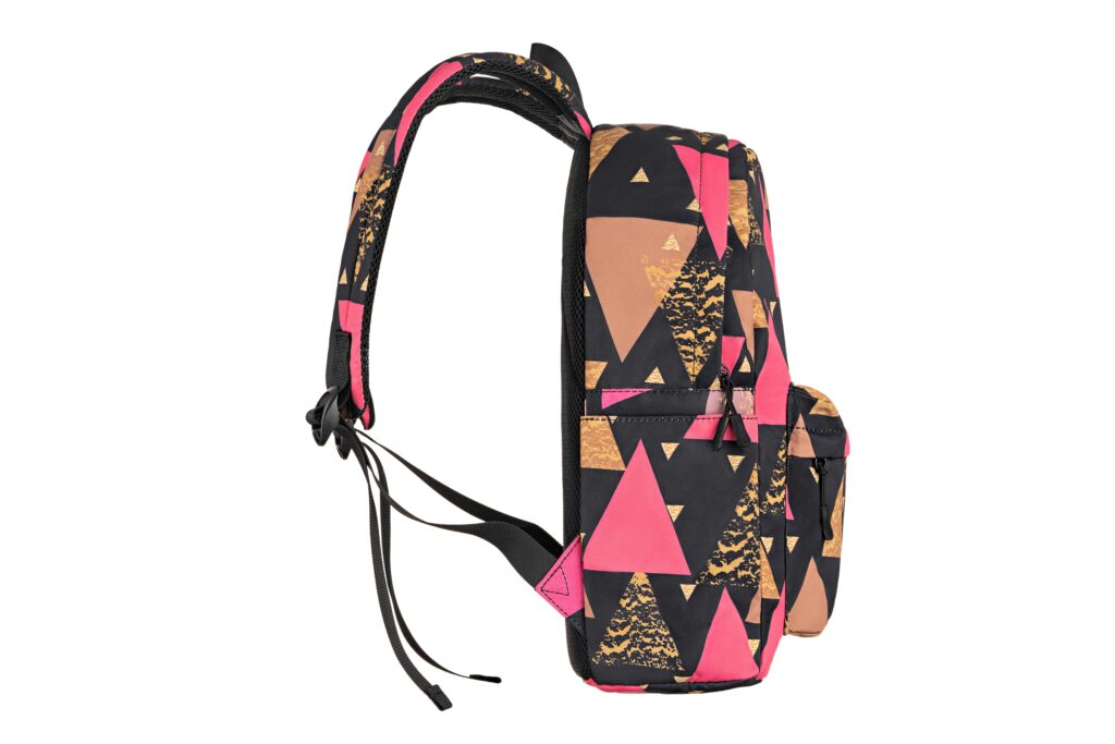 Laptop backpack 2Е BPT6114BK, TeensPack Triangles 13″, Black