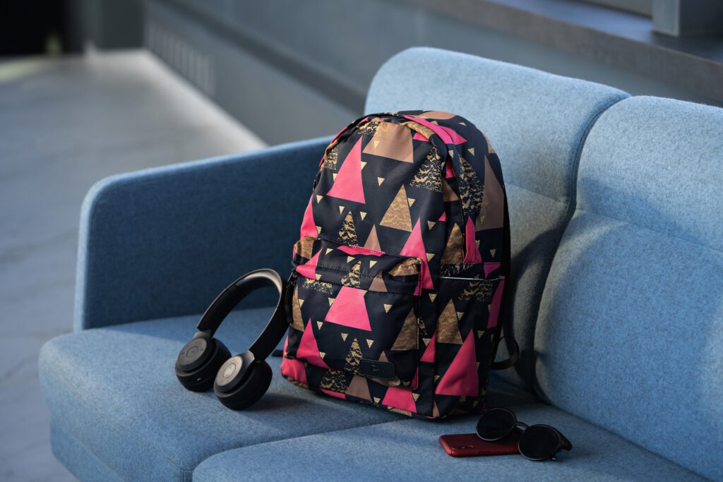 Laptop backpack 2Е BPT6114BK, TeensPack Triangles 13″, Black