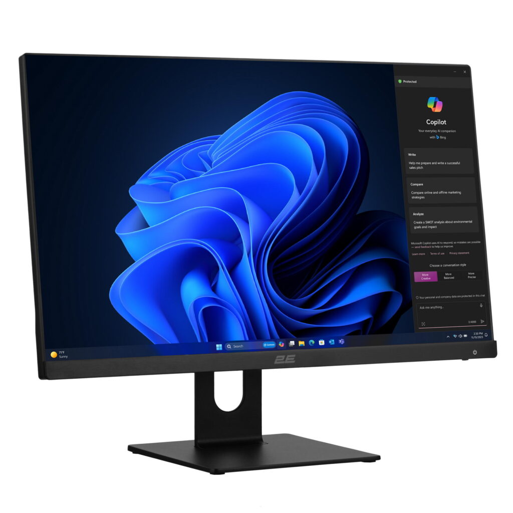 ПК Моноблок 2E Rational K6 23.8″ FHD IPS Intel i3-12100, 16Gb, F256GB, UMA, H610, K6.610, 120W, Win11PE, черный