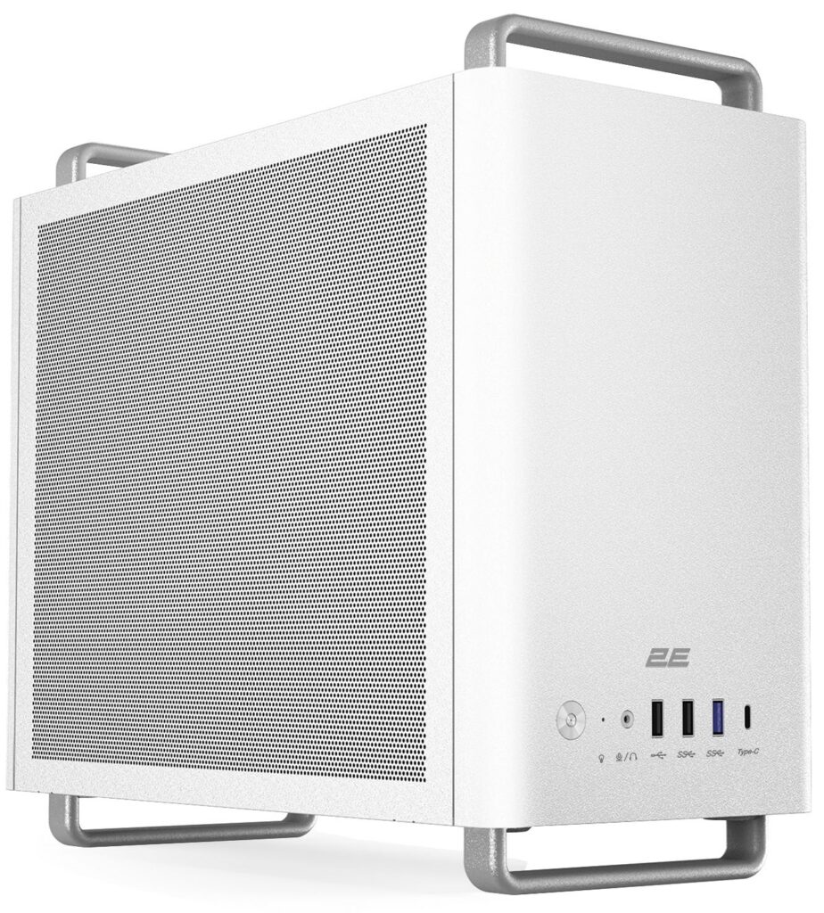 Корпус 2E Credo Mesh V300W-MH без БЖ, 2xUSB3.0, 1х USB 2.0, 1xUSB Type-C, 1×90мм, VGA 310мм, mATX, білий
