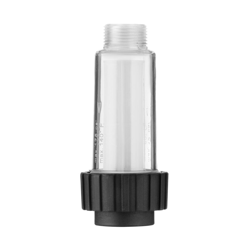 2E Water filter for high pressure washers
