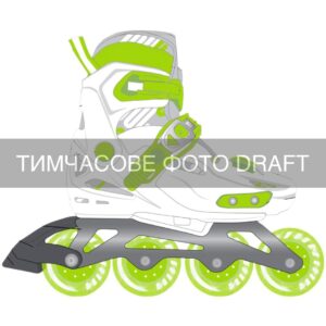 Roller skates 2E Lumi, size 33-36, Green