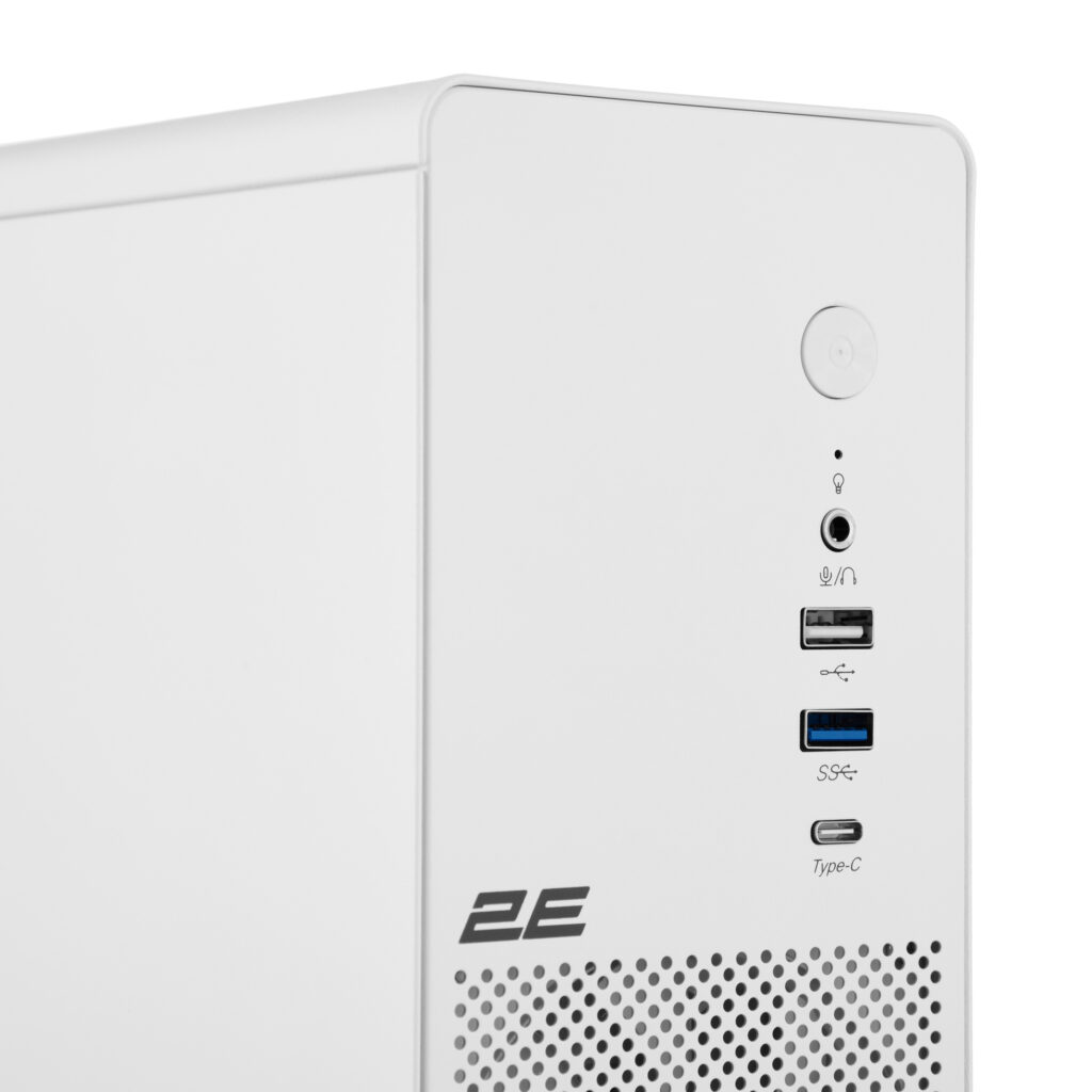 Корпус 2E Credo Slim V90W-400 с БП 2E TFX400, 1xUSB3.0, 1х USB 2.0, 1xUSB Type-C, 2×90мм, VGA 220мм, mATX, белый