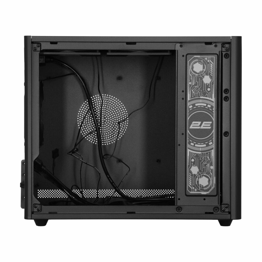 Корпус 2E Credo Metal V350B без БП, 1xUSB3.0, 1х USB 2.0, 1xUSB Type-C, 3×120мм, VGA 350мм, LCS ready, mATX, чёрный