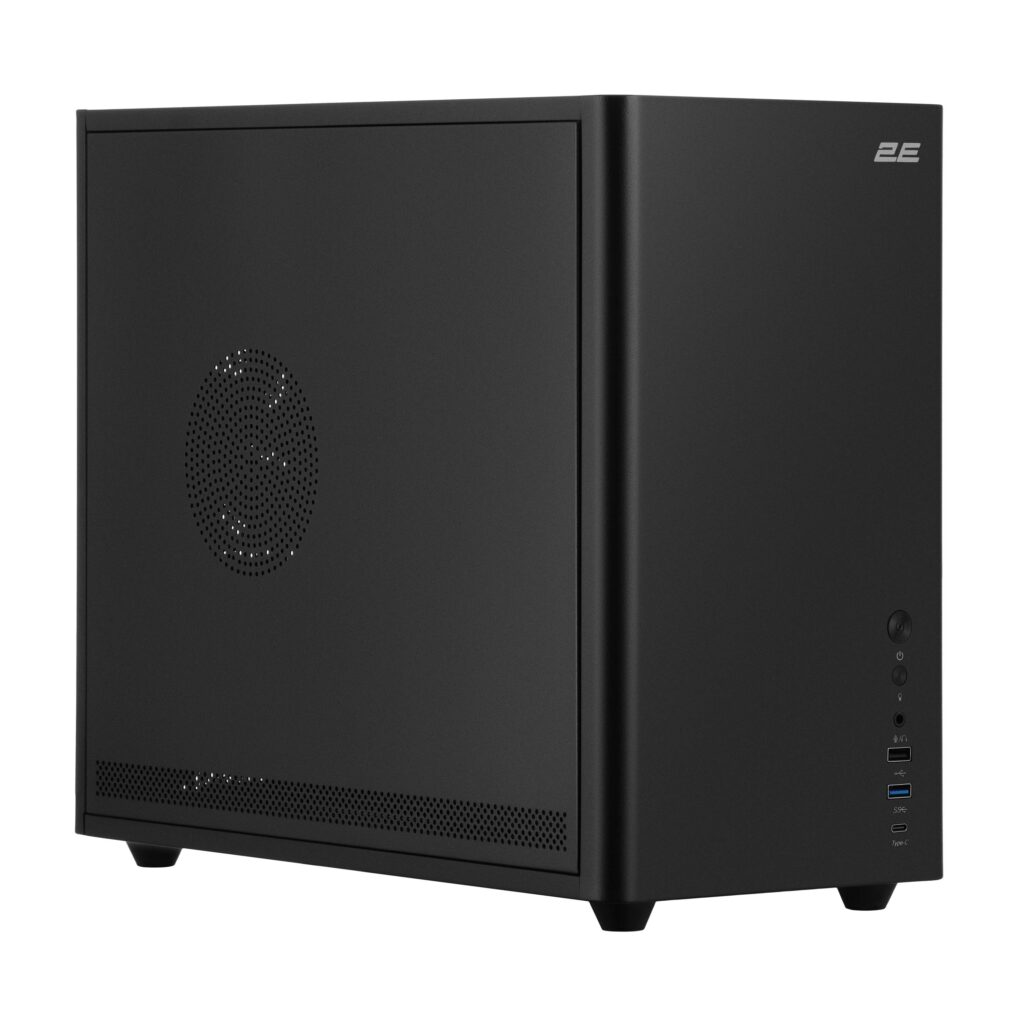 Корпус 2E Credo Metal V350B без БП, 1xUSB3.0, 1х USB 2.0, 1xUSB Type-C, 3×120мм, VGA 350мм, LCS ready, mATX, чёрный