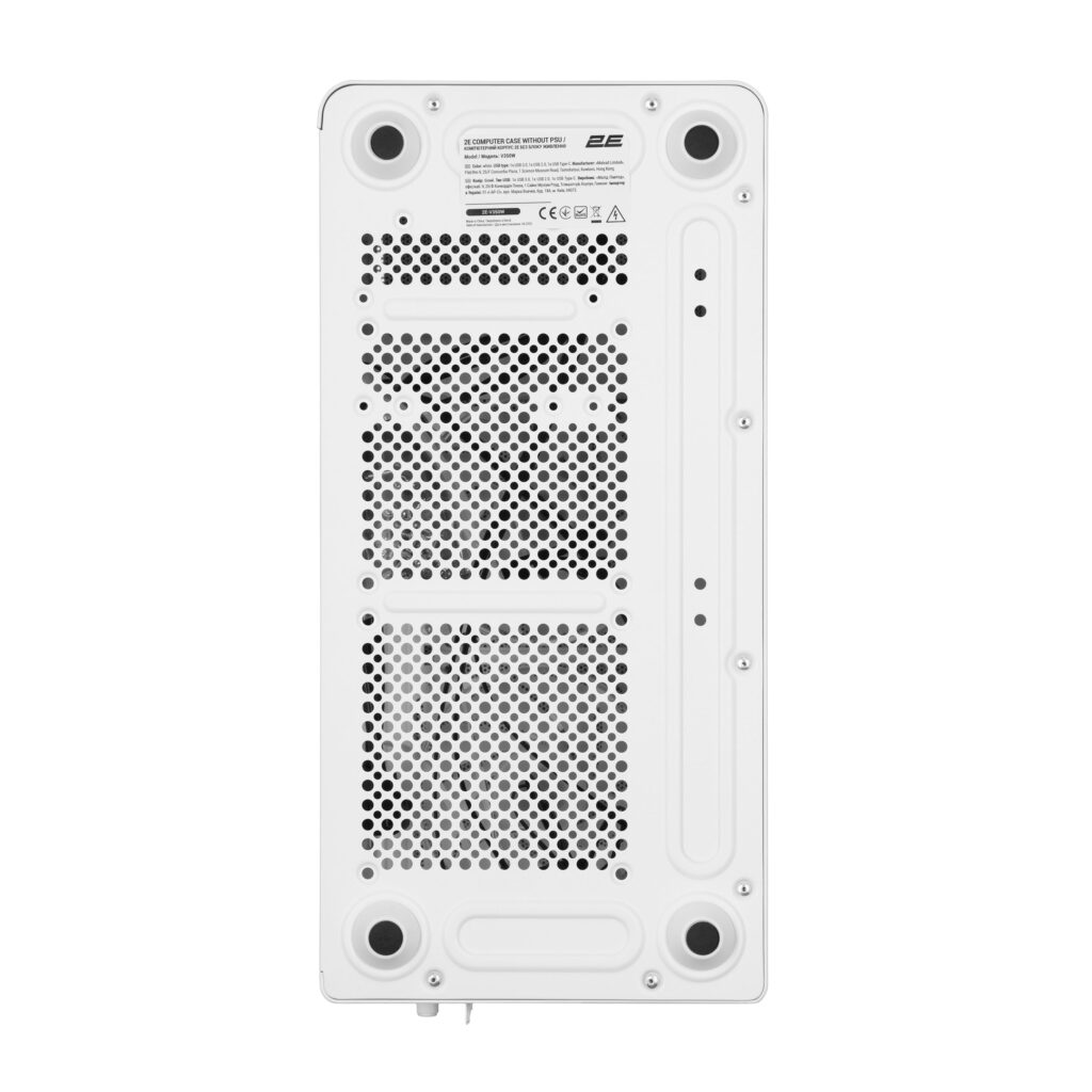2E PC case 2E Credo Metal V350W without PSU, 1xUSB3.0, 1х USB 2.0, 1xUSB Type-C, 3x120mm, VGA 350mm, LCS ready, controller with remote, mATX, white