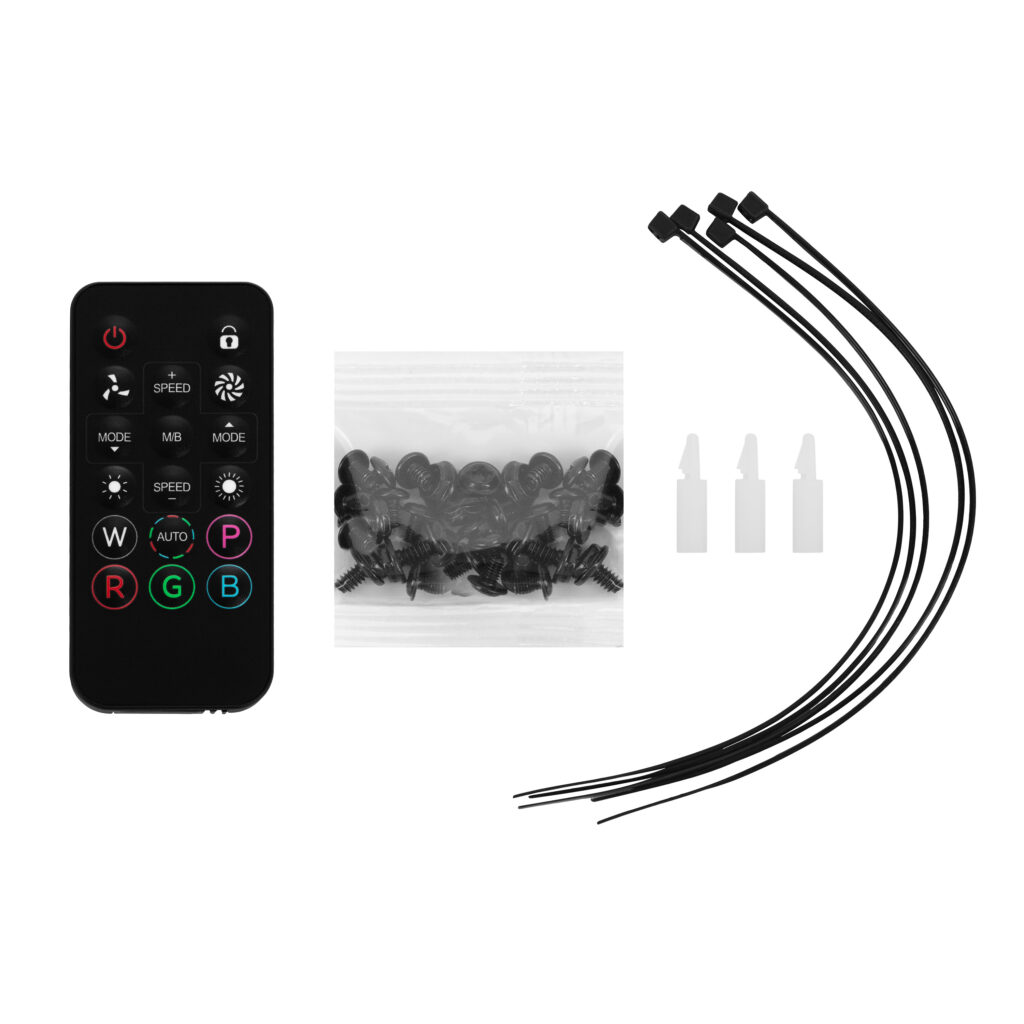 Корпус 2E Credo Plus V350BG без БП, 1xUSB3.0, 1х USB 2.0, 1xUSB Type-C, 3×120мм ARGB, VGA 350мм, LCS ready,  контроллер с пультом, TG Side Panel, mATX, чёрный