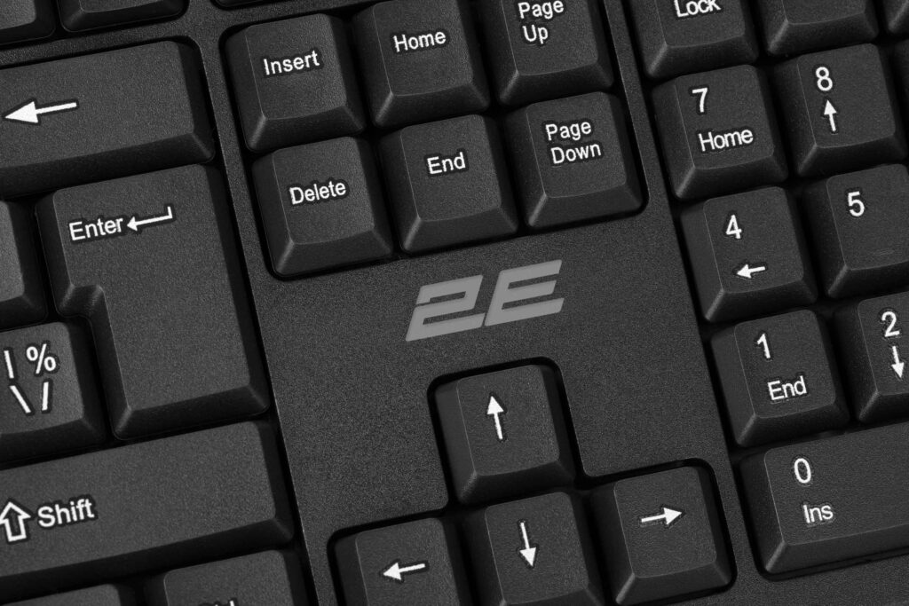 2E Combo keyboard and mouse MK401 USB-A, EN/UK/RU, black