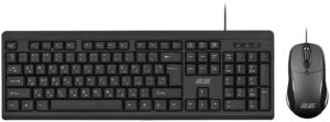 2E Combo keyboard and mouse MK401 USB-A, EN/UK/RU, black
