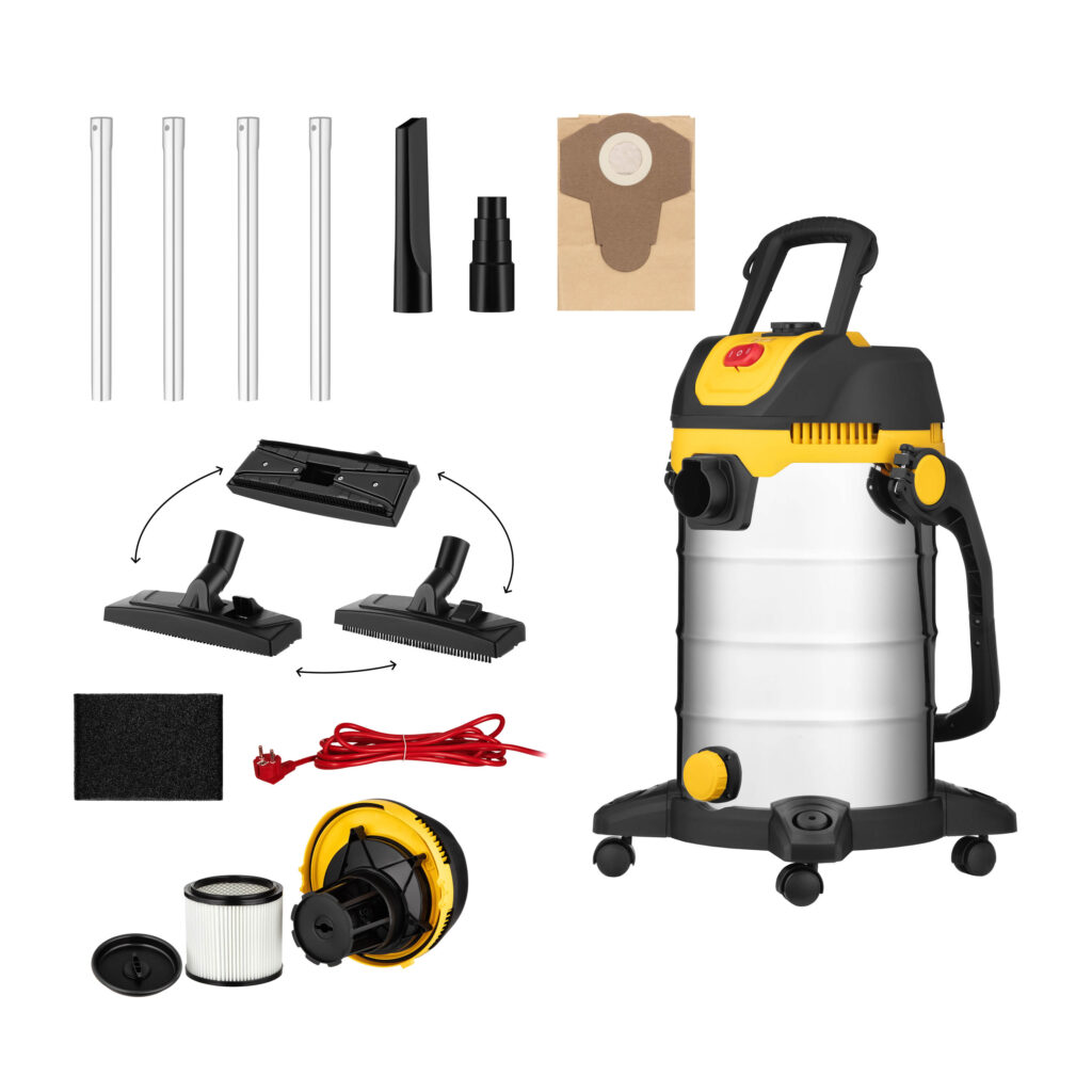 2E Professional vacuum cleaner PowerClean 30S 1200W 17kPa 30L container 220V/2000W wet/dry cleaning air blower function IPX4 6.3kg