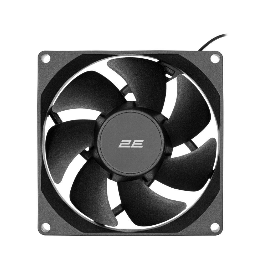 Корпусний вентилятор 2E F90B-S 90мм, 1700 rpm, 4pin MOLEX,  25dBa, чорний