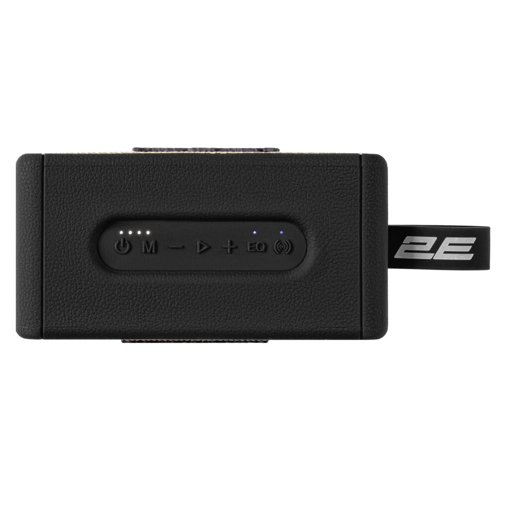 Портативна акустична система 2E SoundLegend Mini 40Вт, BT 5.3, TWS, FLAC, MP3, WAV, EQ, PowerBank, IPX6, Чорний