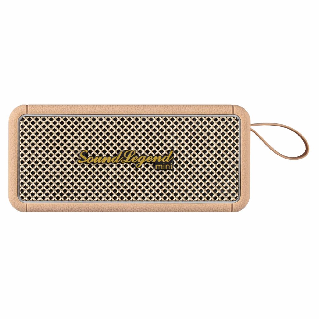 Портативна акустична система 2E SoundLegend Mini 40Вт, BT 5.3, TWS, FLAC, MP3, WAV, EQ, PowerBank, IPX6, Коричневий