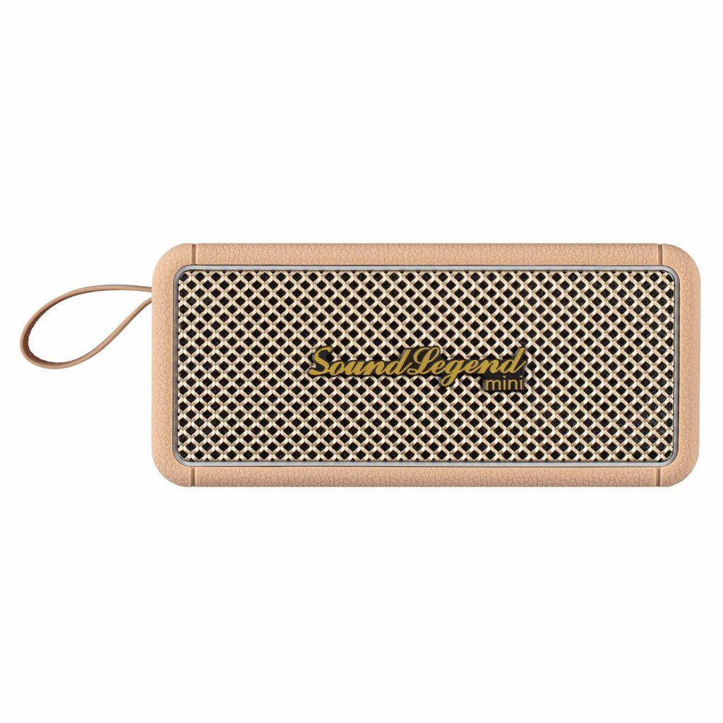 Портативна акустична система 2E SoundLegend Mini 40Вт, BT 5.3, TWS, FLAC, MP3, WAV, EQ, PowerBank, IPX6, Коричневий