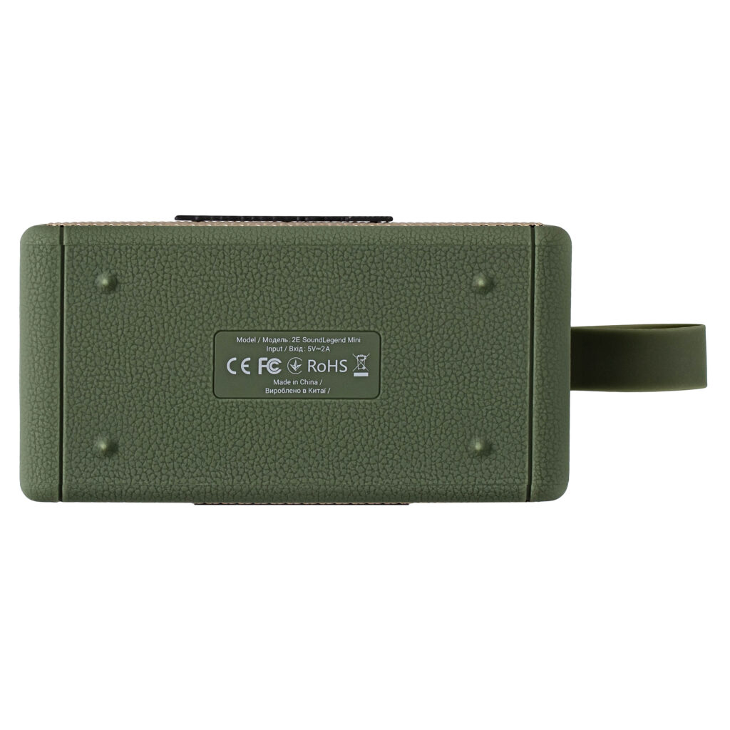 Портативна акустична система 2E SoundLegend Mini 40Вт, BT 5.3, TWS, FLAC, MP3, WAV, EQ, PowerBank, IPX6, Зелений