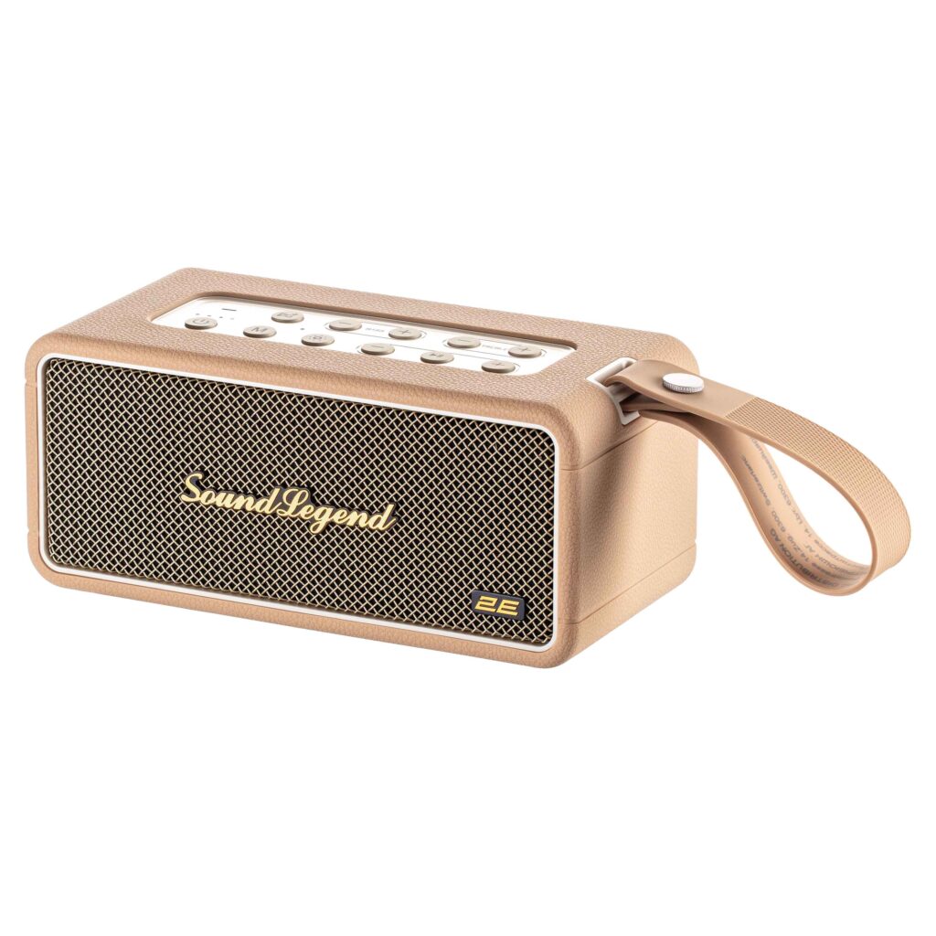 Портативна акустична система 2E SoundLegend 80Вт, BT 5.3, TWS, FLAC, MP3, WAV, EQ, PowerBank, IPX6, RGB, Коричневий