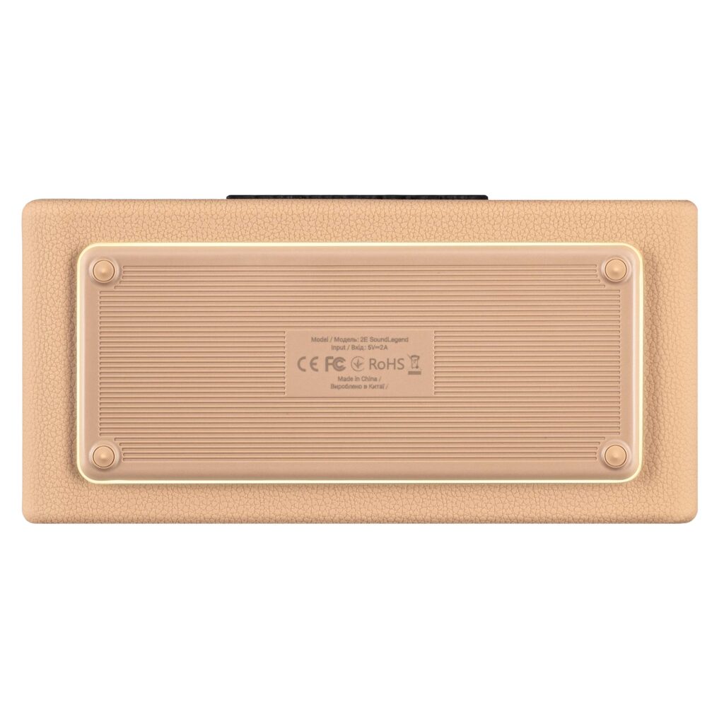 Портативна акустична система 2E SoundLegend 80Вт, BT 5.3, TWS, FLAC, MP3, WAV, EQ, PowerBank, IPX6, RGB, Коричневий