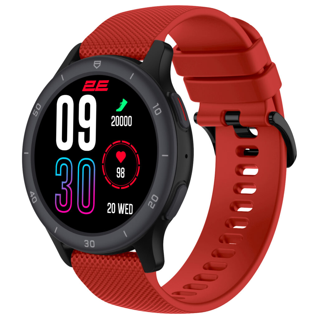 2E Smartwatch Motion GT2 47mm, 1.32″, 360×360, BT 5.2, Black-red + green strap