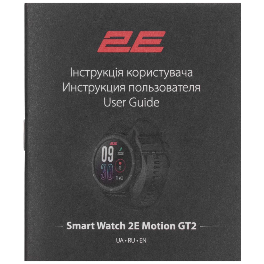 2E Smartwatch Motion GT2 47mm, 1.32″, 360×360, BT 5.2, Black-red + green strap