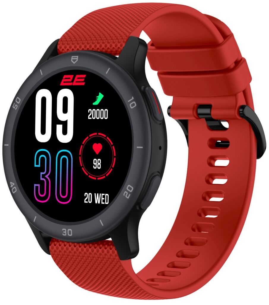 2E Smartwatch Motion GT2 47mm, 1.32″, 360×360, BT 5.2, Black-red + green strap