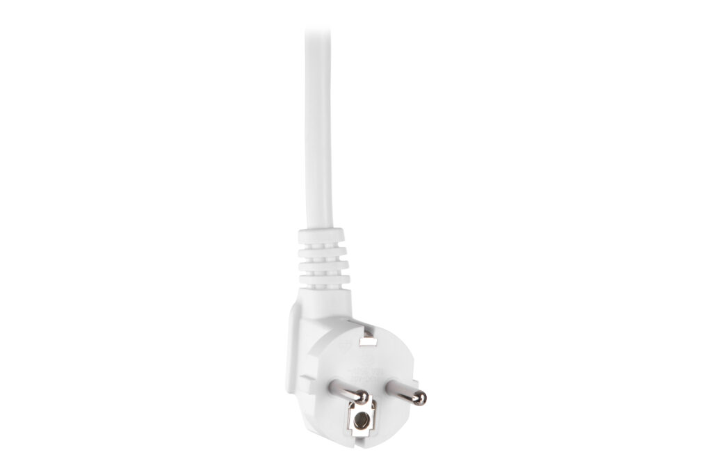 Power strip with surge protector 2E 5xType F, 3×1.5mm2, 16A, 5m, white