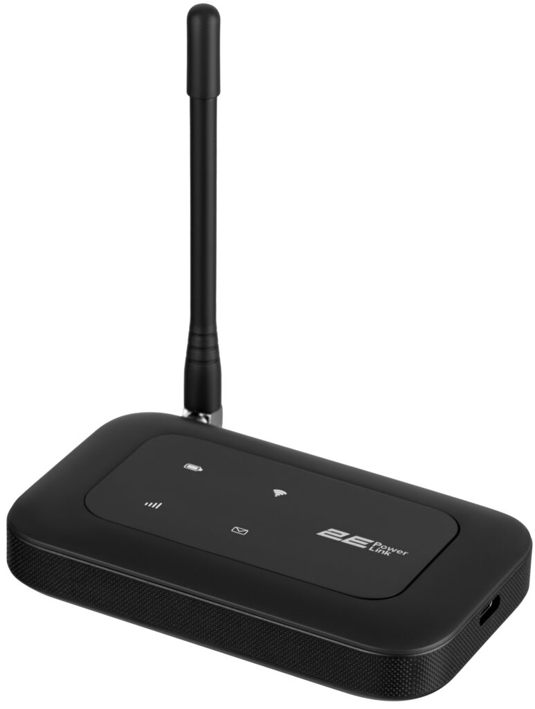 Mobile router 2E PowerLink (MiFi-2 2025) N150, LTE, Wi-Fi4, 1xType-C, 1xCRC9, 3000mAh black