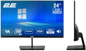 Monitor 2E 23.8″ B2425B D-Sub, HDMI, MM, VA, 100Hz, FreeSync