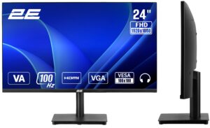 Монітор 2E 23.8″ A2425B D-Sub, HDMI, VA, 100Hz, FreeSync