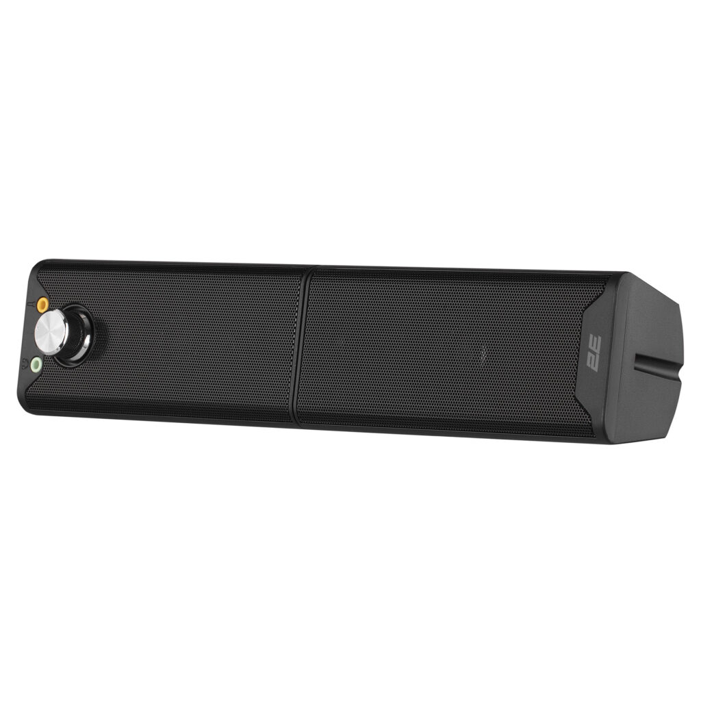 Акустическая система 2E PCS203, 2.0, USB, Metal Black