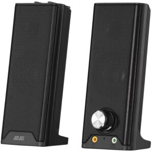 Акустическая система 2E PCS203, 2.0, USB, Metal Black