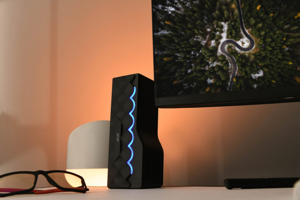 Акустическая система 2E PCS232 RGB, Soundbar, 2.0, USB, Black