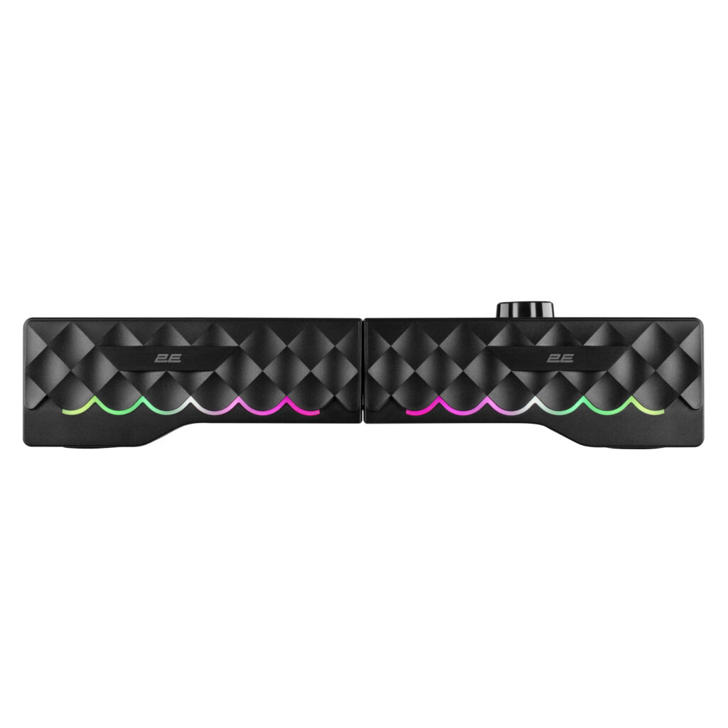 Акустическая система 2E PCS232 RGB, Soundbar, 2.0, USB, Black