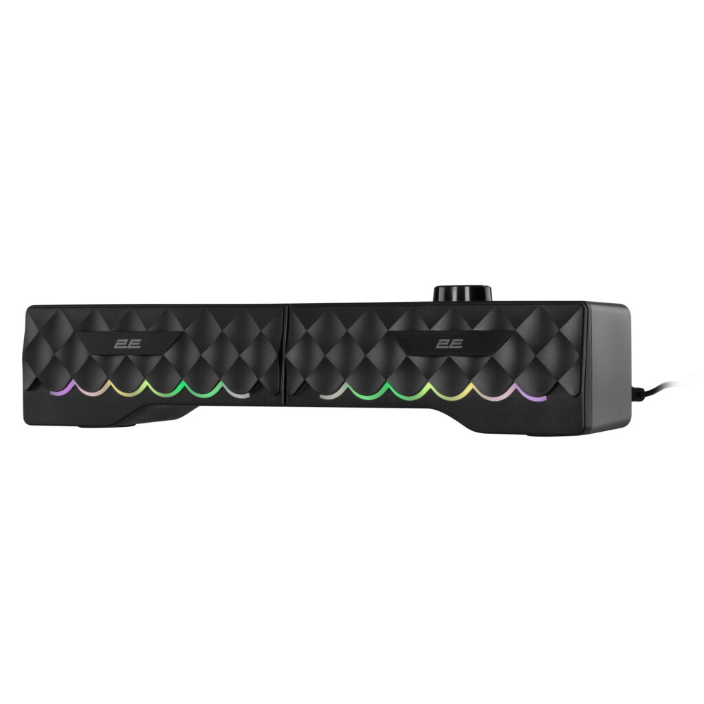 Акустическая система 2E PCS232 RGB, Soundbar, 2.0, USB, Black