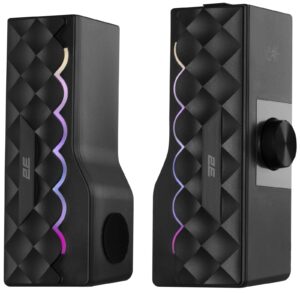 Акустическая система 2E PCS232 RGB, Soundbar, 2.0, USB, Black