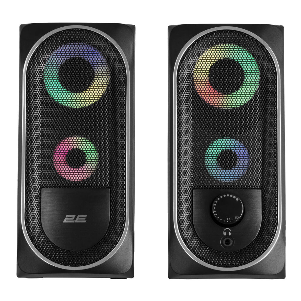Акустическая система 2E PCS234 RGB, 2.0, USB, Black