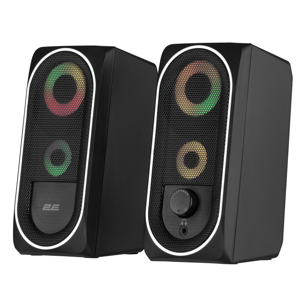 Акустическая система 2E PCS234 RGB, 2.0, USB, Black