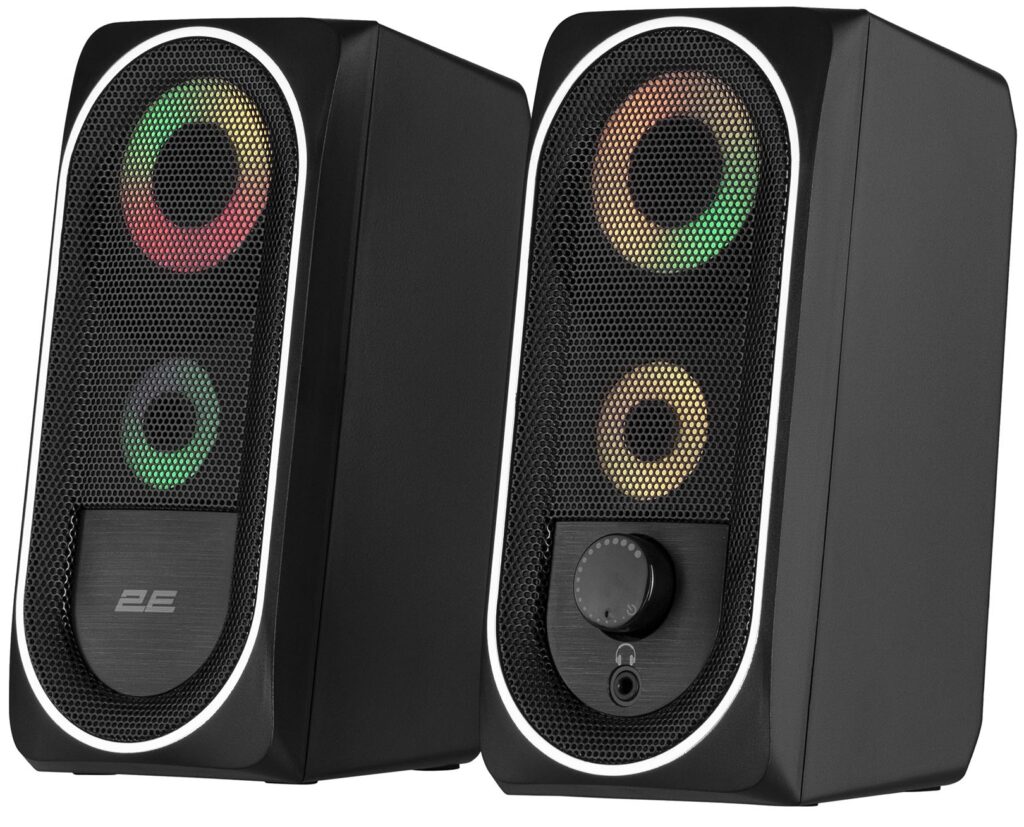 Акустическая система 2E PCS234 RGB, 2.0, USB, Black
