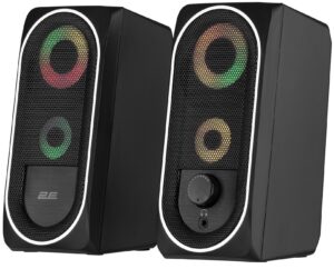 Акустическая система 2E PCS234 RGB, 2.0, USB, Black