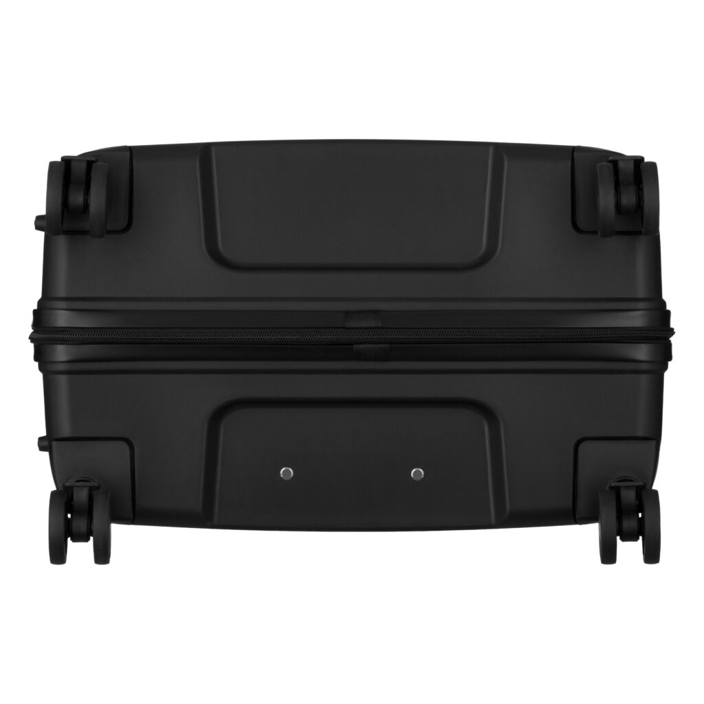 2E Suitcase set 3in1, M7979, polypropylene, (L+M+S), lock (not TSA), anti theft zipper, 4 wheels, black