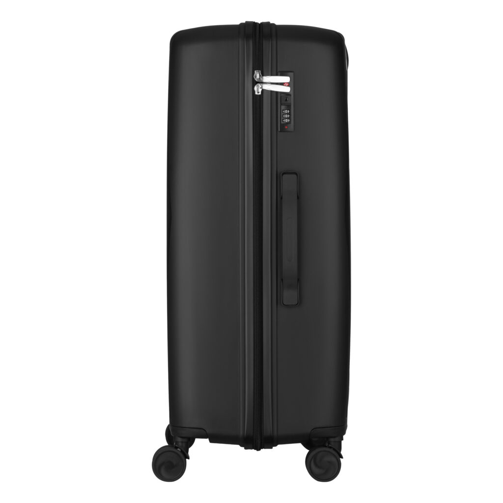 2E Suitcase set 3in1, M7979, polypropylene, (L+M+S), lock (not TSA), anti theft zipper, 4 wheels, black