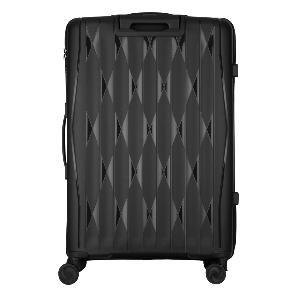 2E Suitcase set 3in1, M7979, polypropylene, (L+M+S), lock (not TSA), anti theft zipper, 4 wheels, black