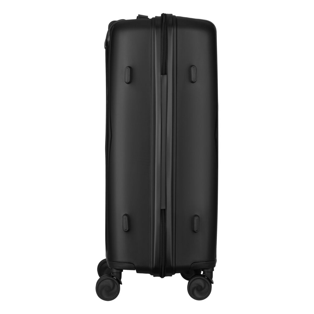 2E Suitcase set 3in1, M7979, polypropylene, (L+M+S), lock (not TSA), anti theft zipper, 4 wheels, black