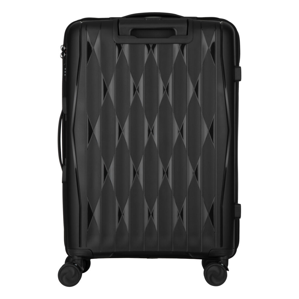 2E Suitcase set 3in1, M7979, polypropylene, (L+M+S), lock (not TSA), anti theft zipper, 4 wheels, black