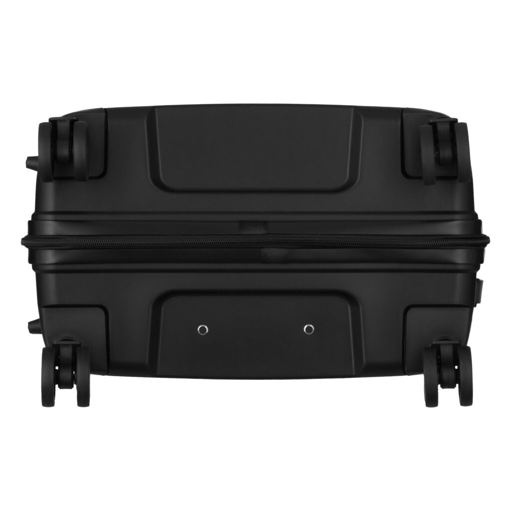 2E Suitcase set 3in1, M7979, polypropylene, (L+M+S), lock (not TSA), anti theft zipper, 4 wheels, black