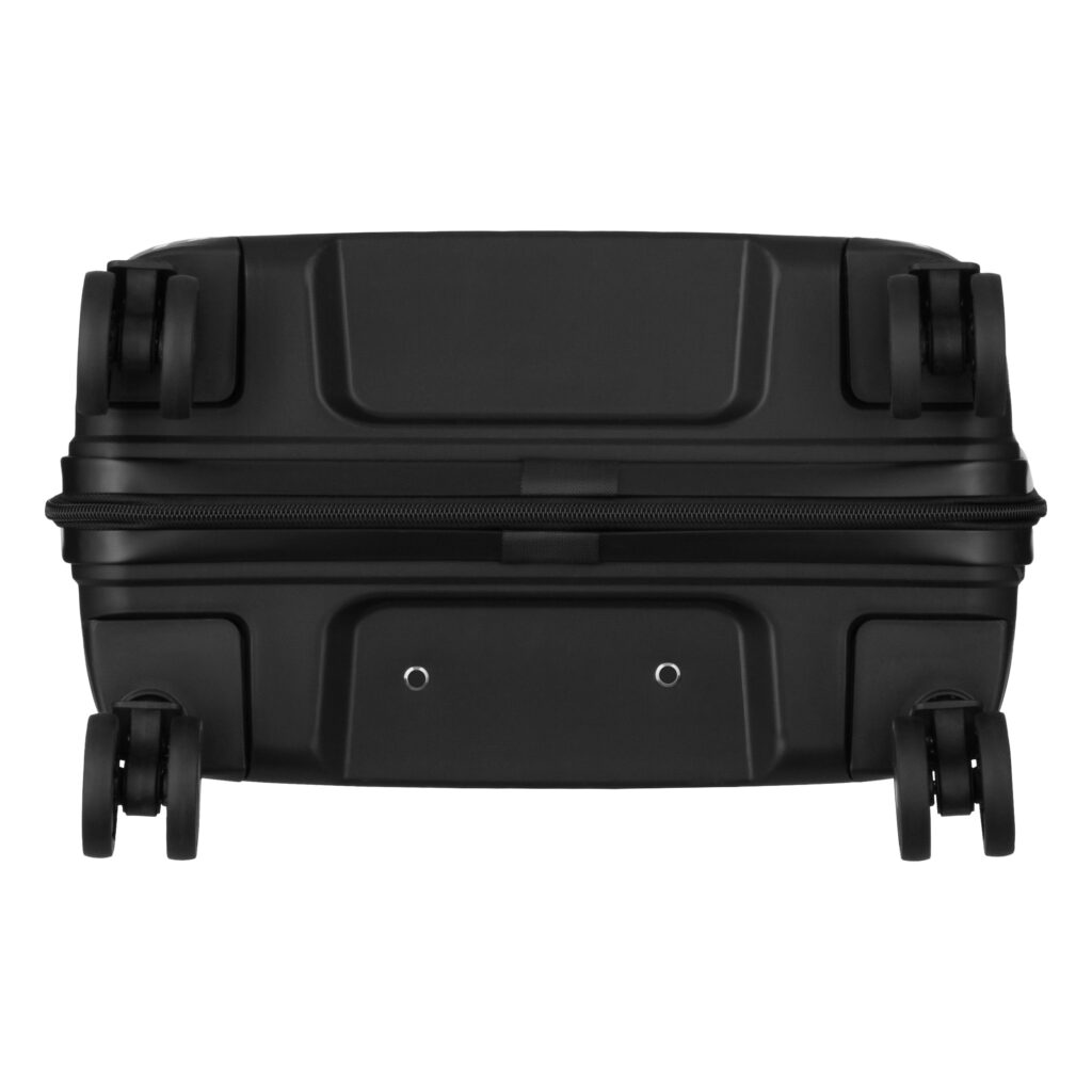 2E Suitcase set 3in1, M7979, polypropylene, (L+M+S), lock (not TSA), anti theft zipper, 4 wheels, black