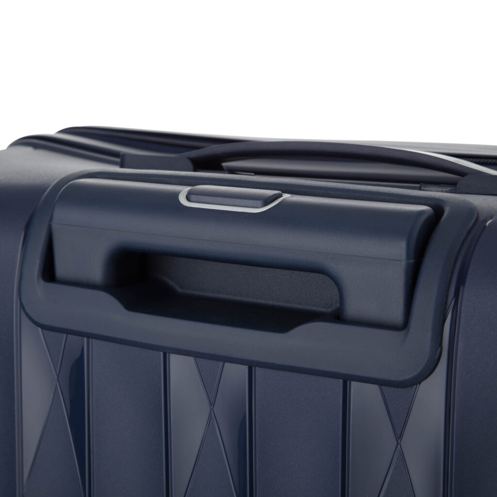 2E Suitcase set 3in1, M7979, polypropylene, (L+M+S), lock (not TSA), anti theft zipper, 4 wheels, dark blue